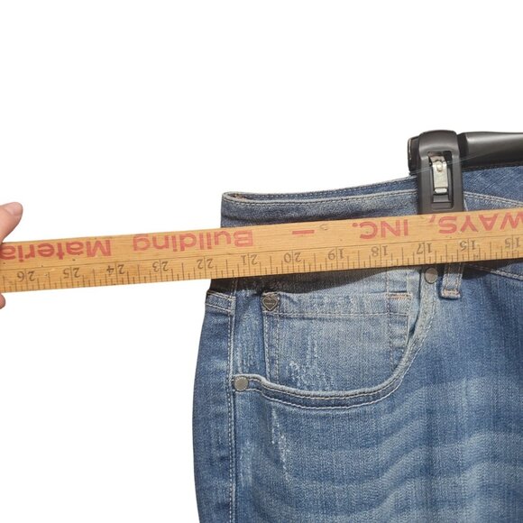 Torrid Denim Girlfriend Jeans Size 24 TALL Distressed Light Wash High Rise‎ - Picture 9 of 16